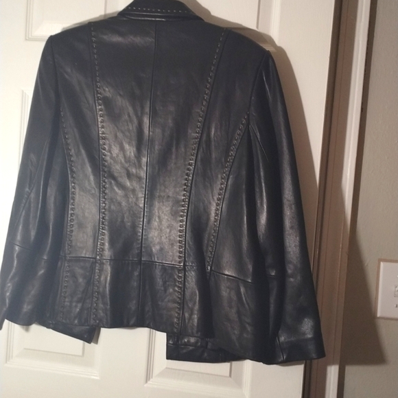 Vintage Petite Real Leather‎ Jacket | YKK Zipper | Mint Condition Size L - Picture 4 of 5